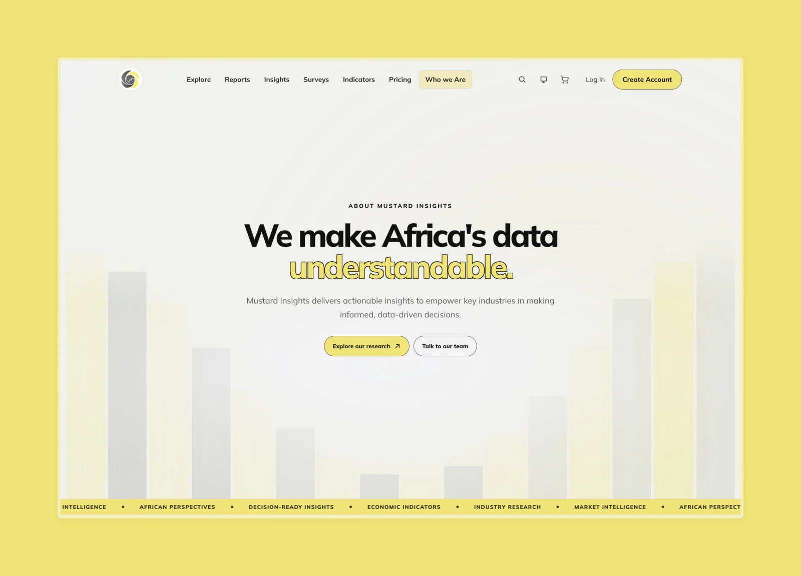 Mustard Insights about page